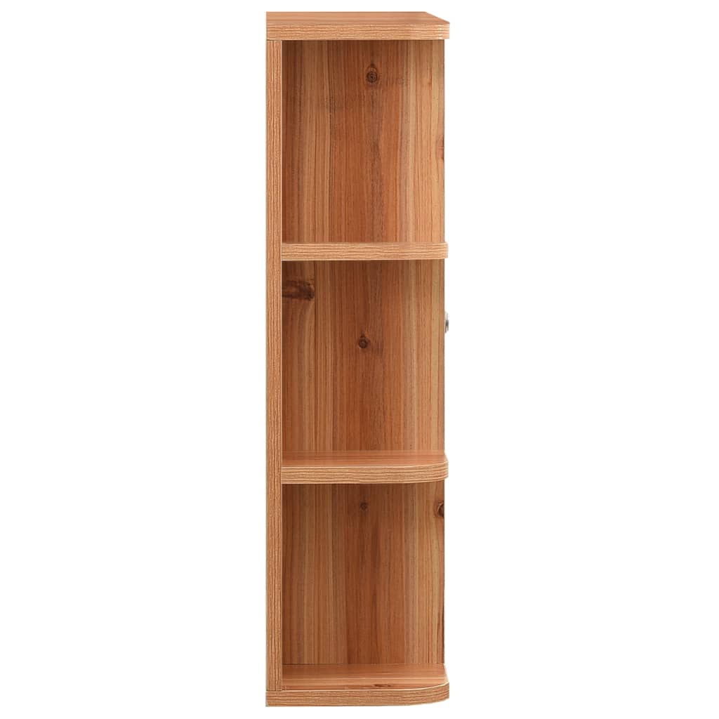 vidaXL Bathroom Mirror Cabinet Oak 66x17x63 cm MDF