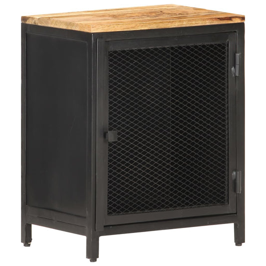 vidaXL Bedside Cabinet 40x30x53 cm Solid Rough Mango Wood at Willow and Wine!