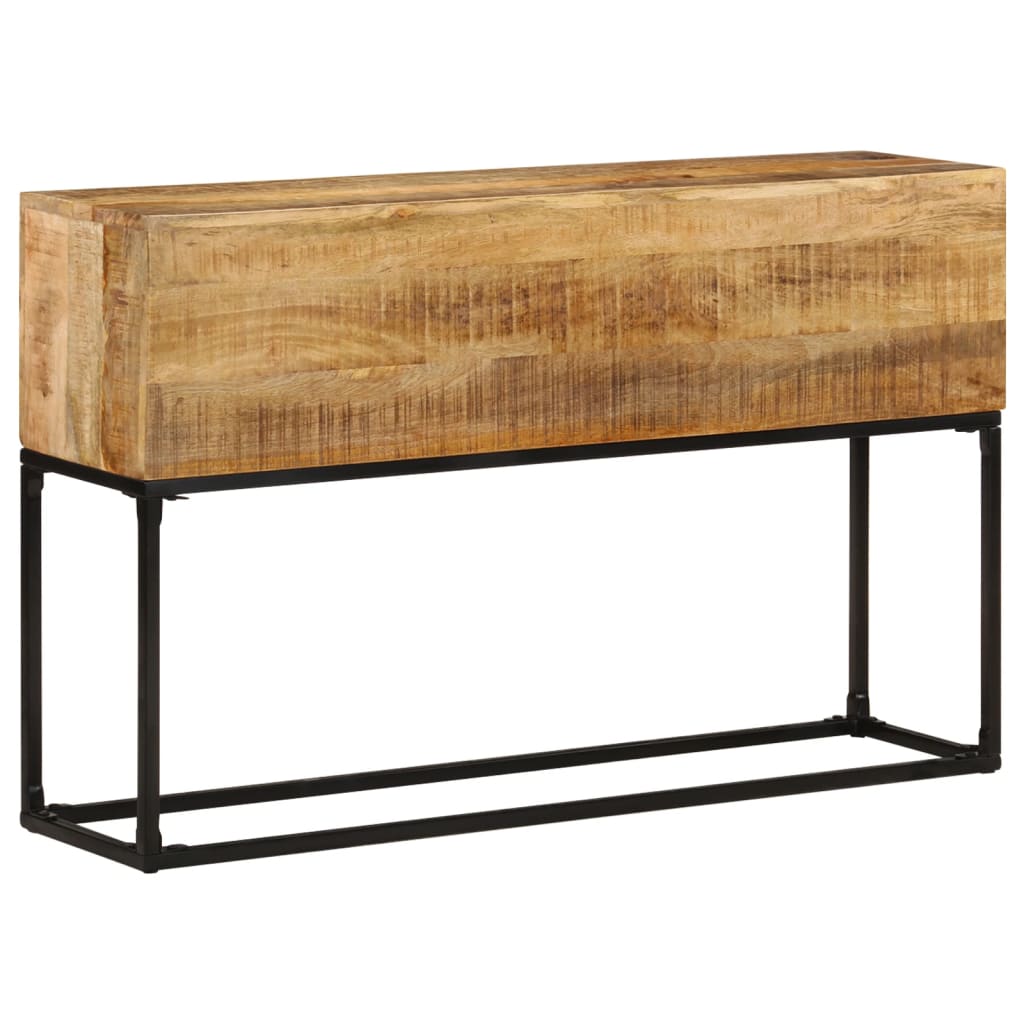 vidaXL Console Table 120x30x75 cm Rough Mango Wood at Willow and Wine!