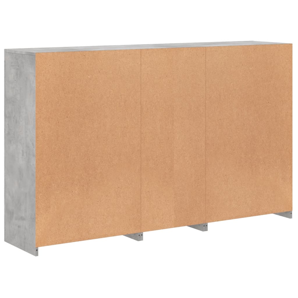 vidaXL Sideboard with LED Lights Sonoma Oak 162x37x100 cm