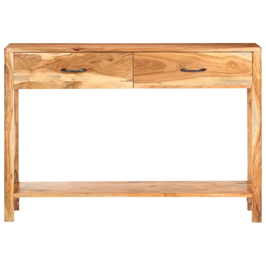 vidaXL Sideboard 110x30x75 cm Solid Acacia Wood