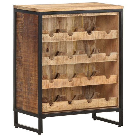 vidaXL Wine Cabinet 62x33x78.5 cm Rough Mango Wood at Willow and Wine!