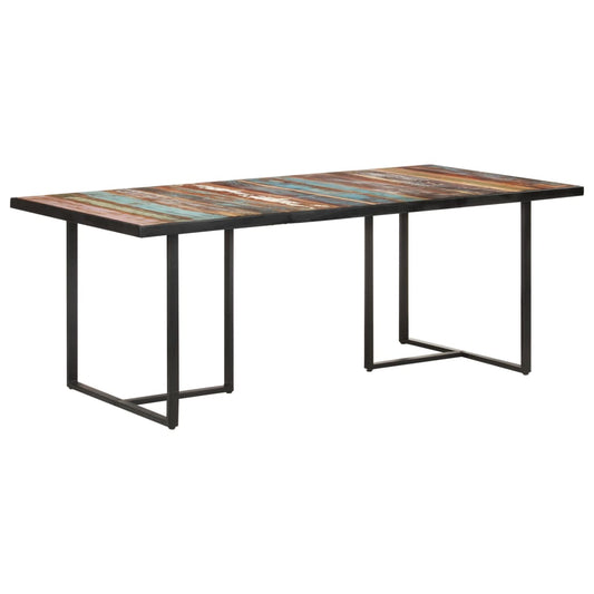 dining-table-200-cm-solid-reclaimed-wood At Willow and Wine