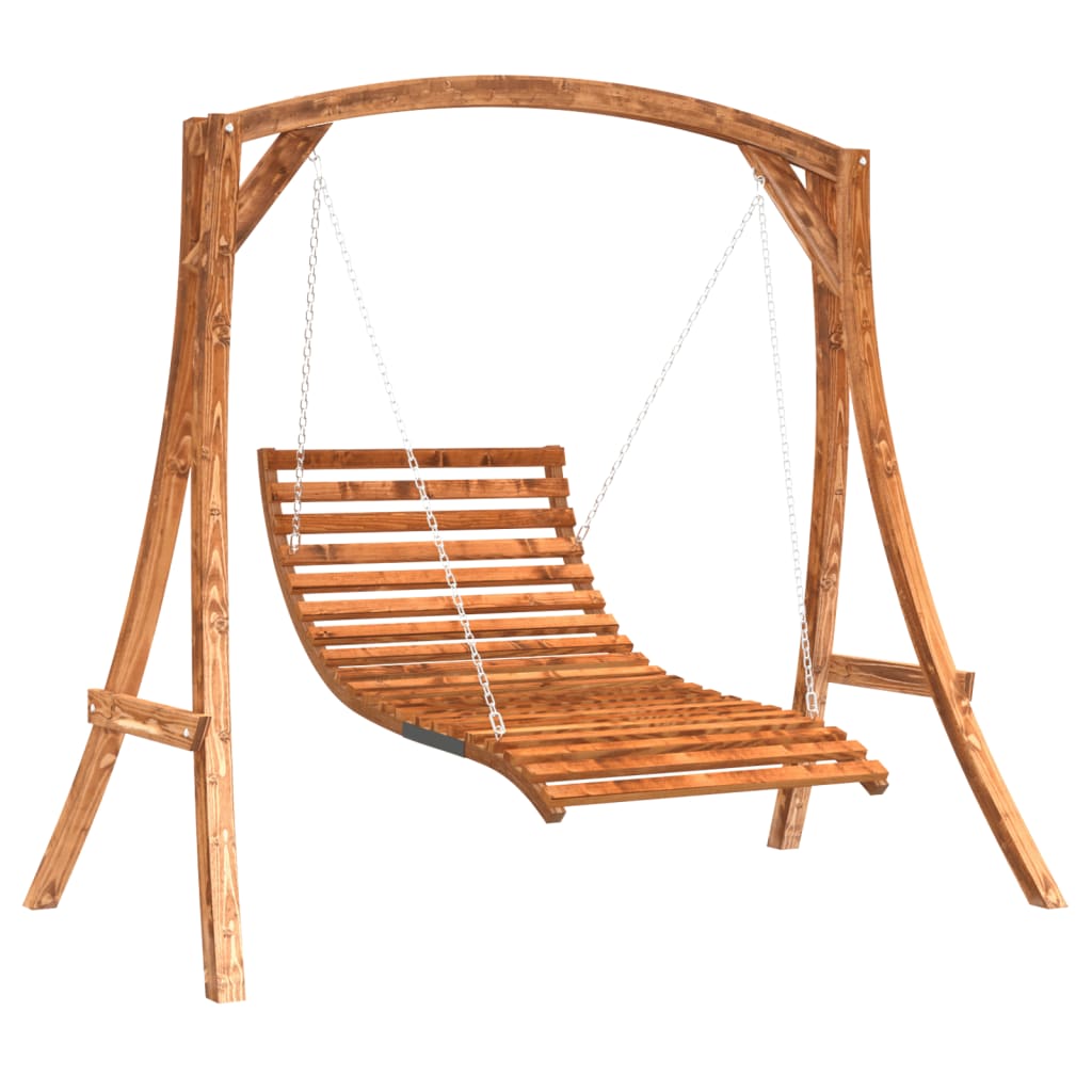 swing-bed-solid-wood-spruce-with-teak-finish-919098 At Willow and Wine