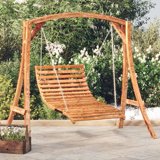 swing-bed-solid-wood-spruce-with-teak-finish-919098 At Willow and Wine