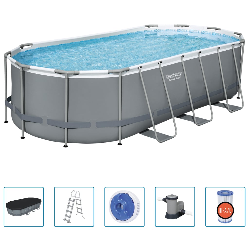 bestway-power-steel-above-ground-pool-oval-549x274x122-cm At Willow and Wine