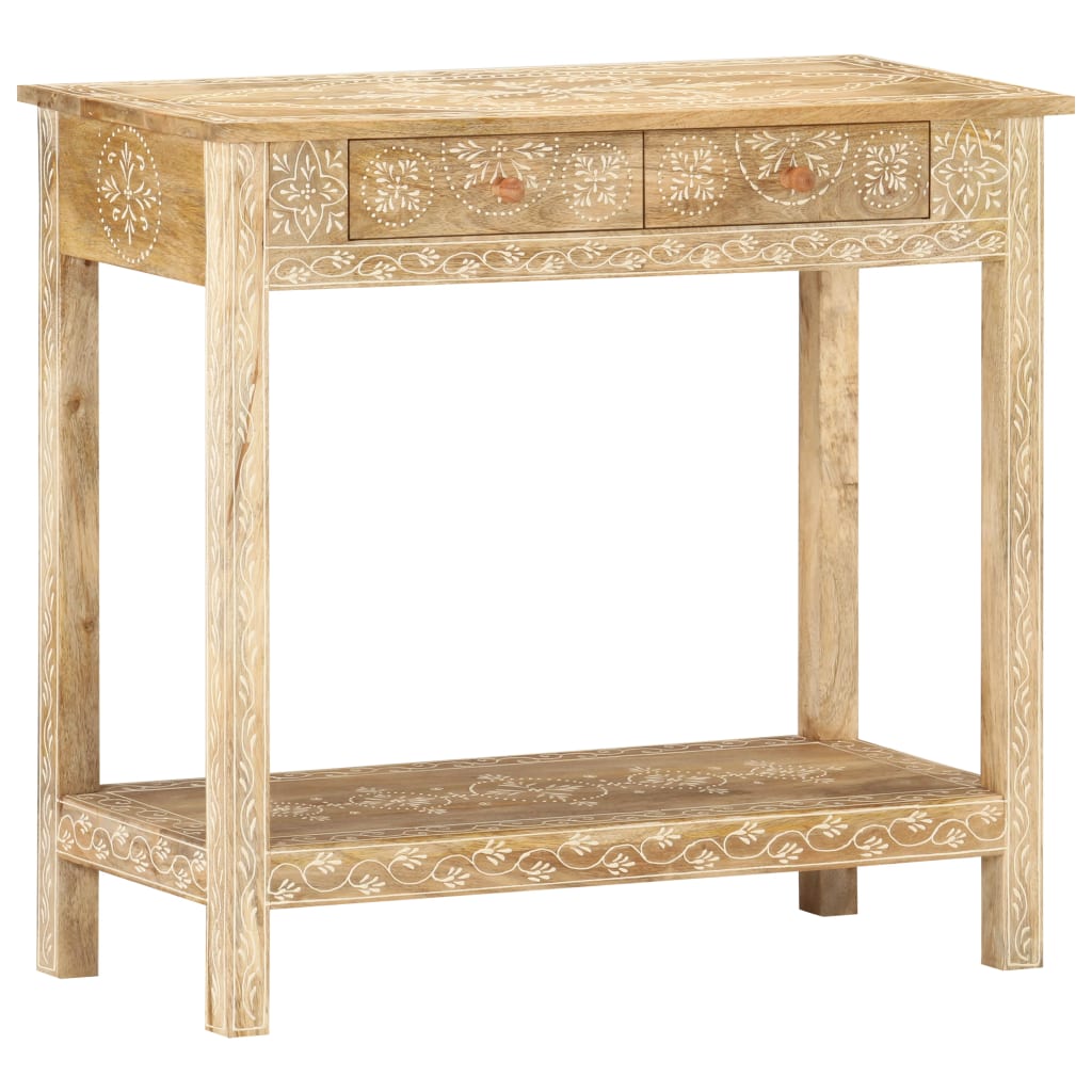 vidaXL Console Table 80x35x74 cm Solid Mango Wood at Willow and Wine!