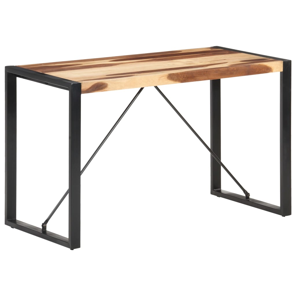 vidaXL Dining Table 120x60x75 cm Solid Wood with Sheesham Finish