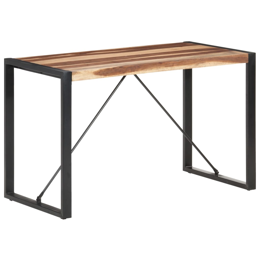 vidaXL Dining Table 120x60x75 cm Solid Wood with Sheesham Finish