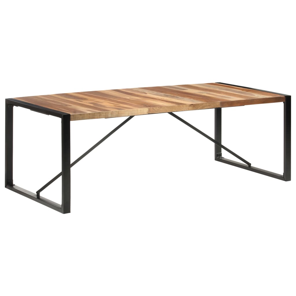 vidaXL Dining Table 120x60x75 cm Solid Wood with Sheesham Finish