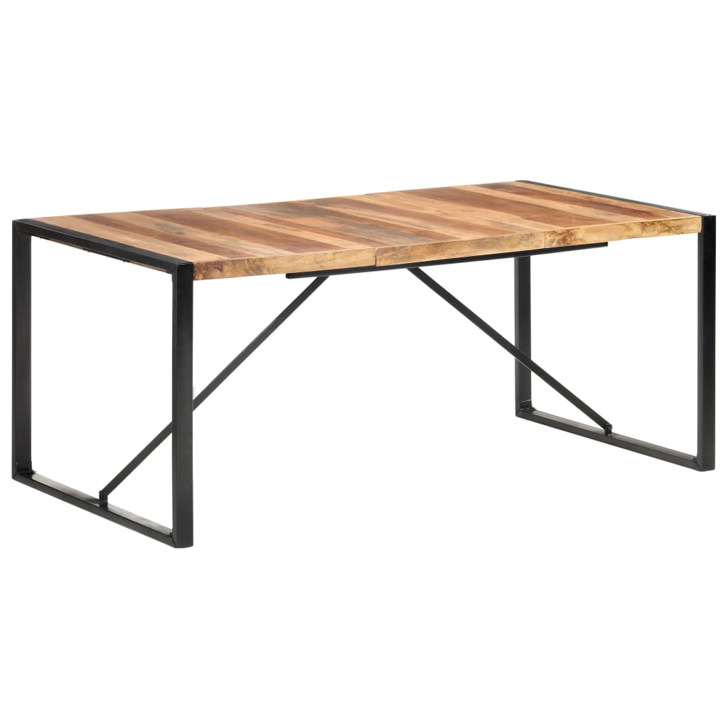 vidaXL Dining Table 120x60x75 cm Solid Wood with Sheesham Finish