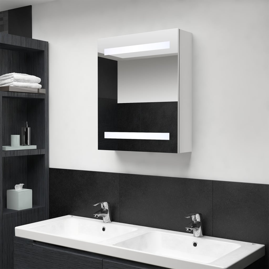 led-bathroom-mirror-cabinet-concrete-grey-50x14x60-cm At Willow and Wine