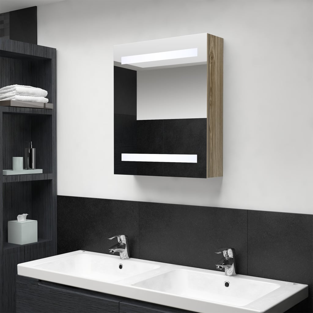 led-bathroom-mirror-cabinet-concrete-grey-50x14x60-cm At Willow and Wine