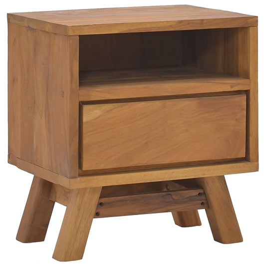 vidaXL Bedside Cabinet 40x30x45 cm Solid Teak Wood at Willow and Wine!