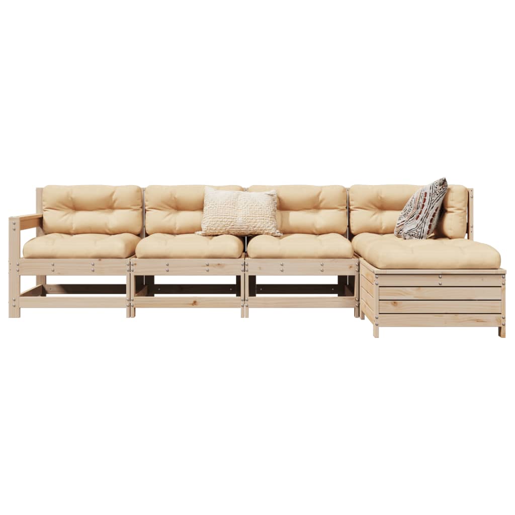 vidaXL 5 Piece Garden Sofa Set Impregnated Wood Pine