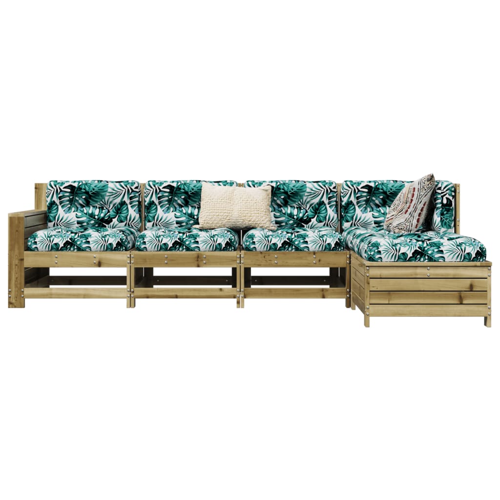 vidaXL 5 Piece Garden Sofa Set Impregnated Wood Pine