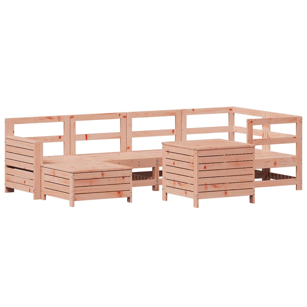 vidaXL 7 Piece Garden Sofa Set Solid Wood Douglas Fir