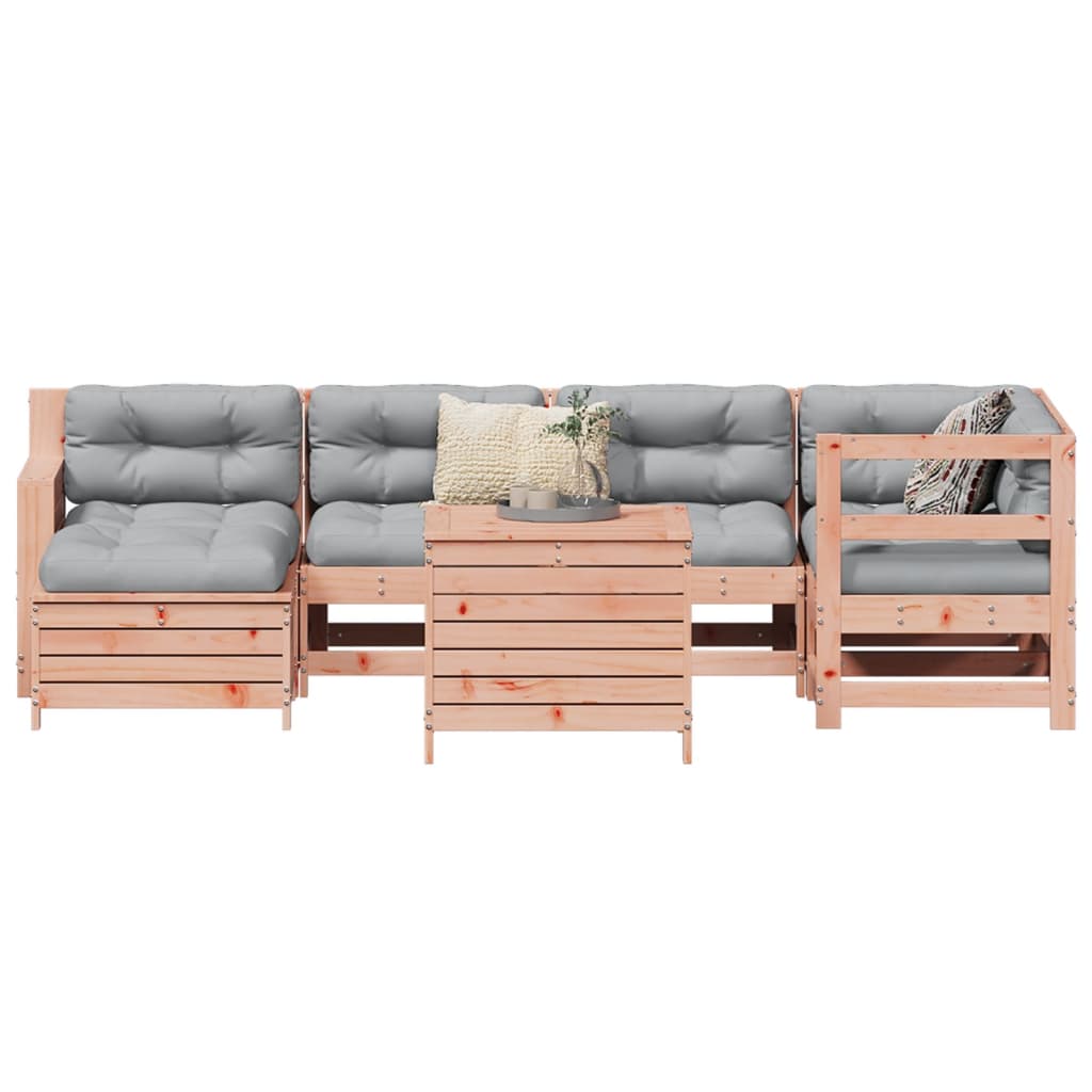 vidaXL 7 Piece Garden Sofa Set Solid Wood Douglas Fir