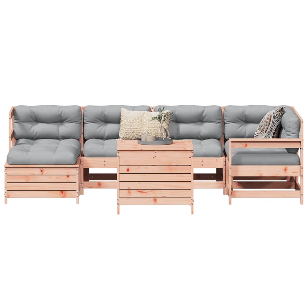 vidaXL 7 Piece Garden Sofa Set Solid Wood Pine