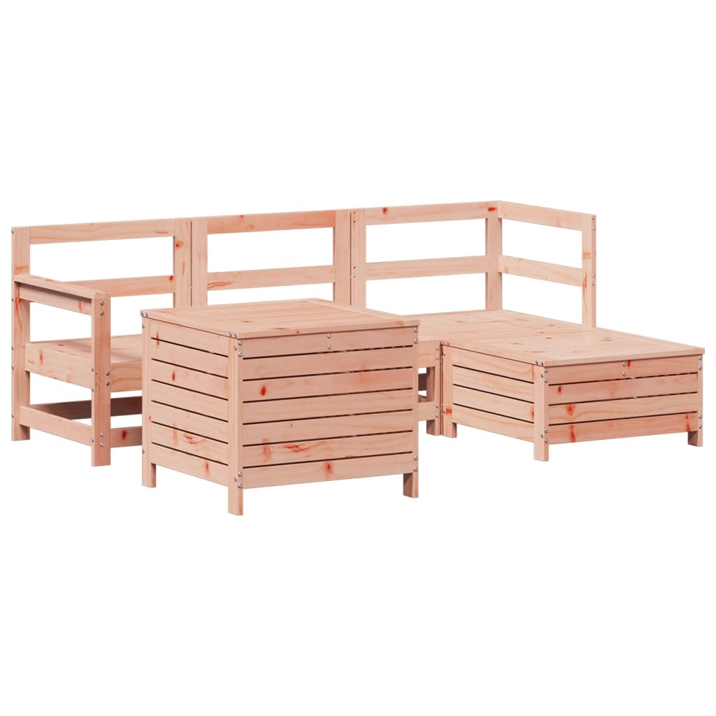 vidaXL 5 Piece Garden Sofa Set Solid Wood Douglas Fir