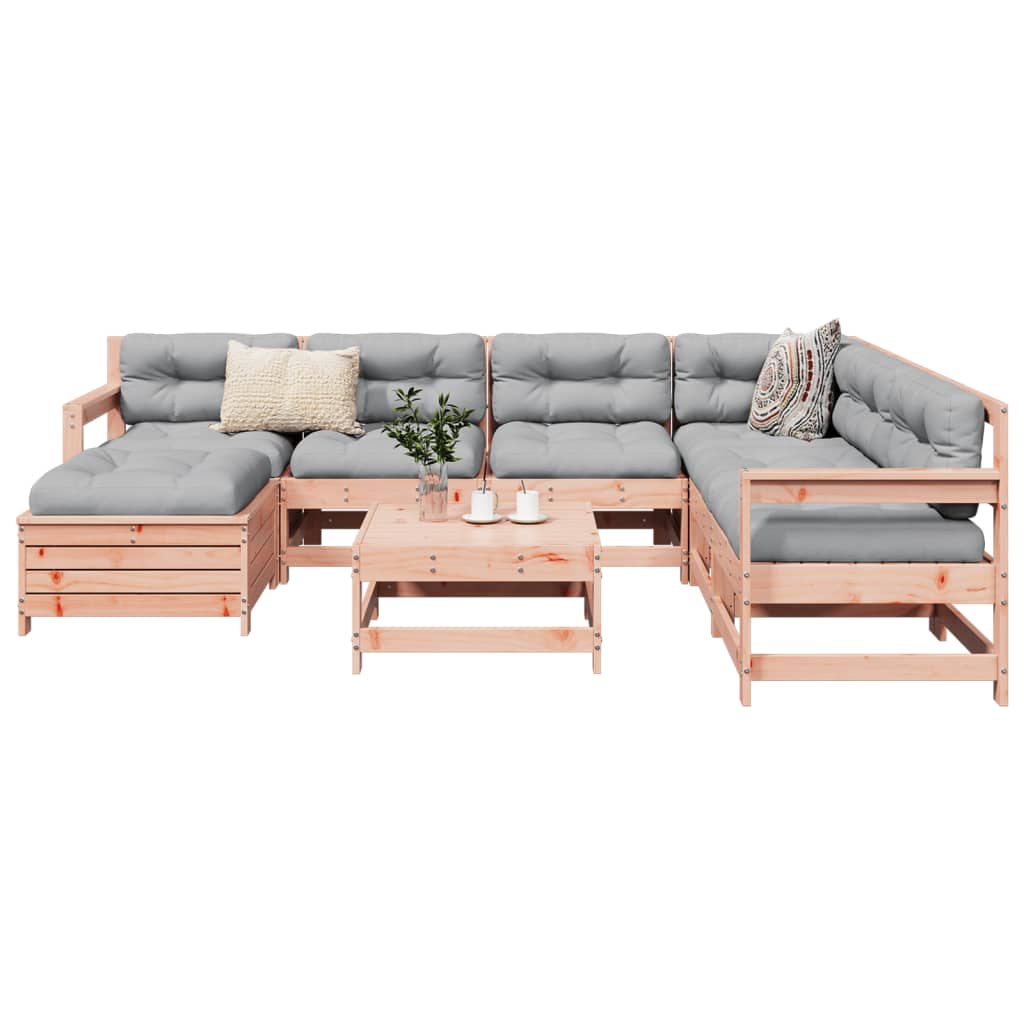 vidaXL 8 Piece Garden Sofa Set Solid Wood Pine