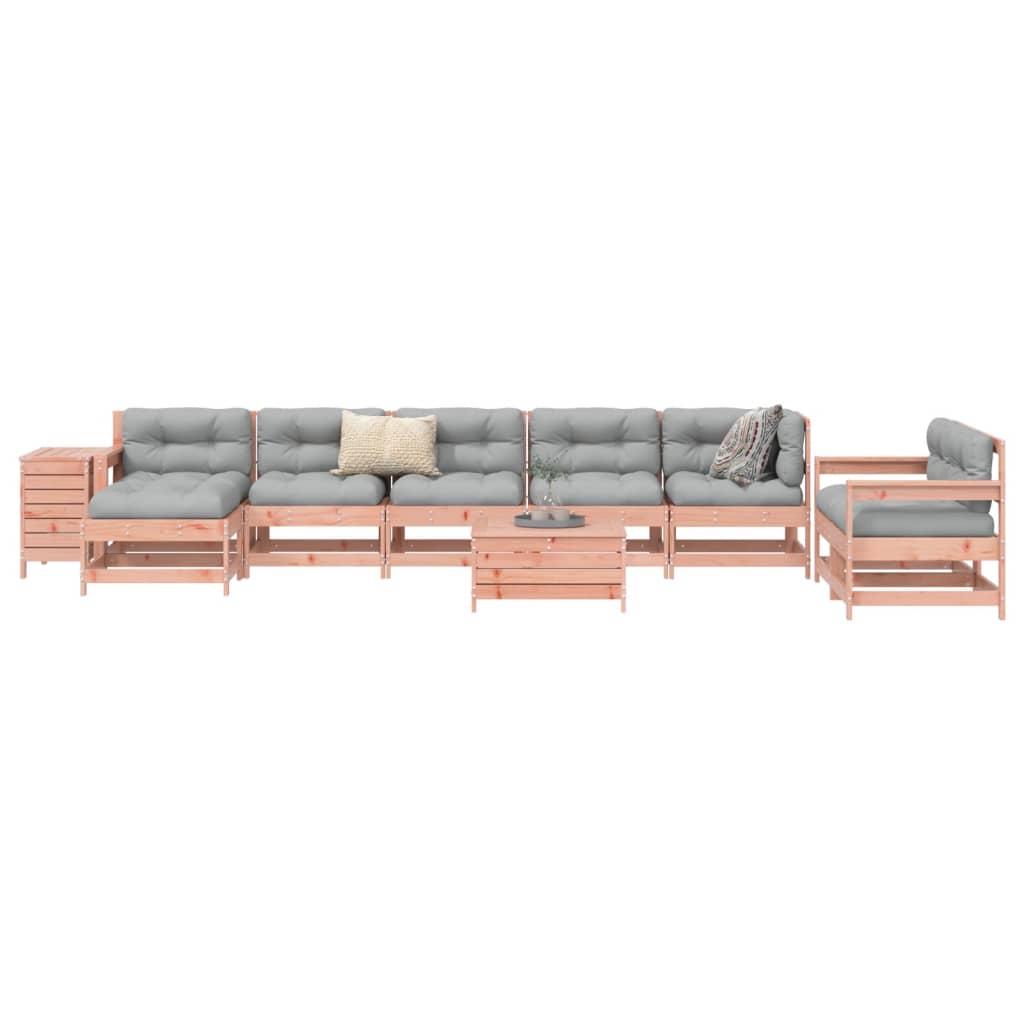 vidaXL 10 Piece Garden Sofa Set Solid Wood Douglas Fir