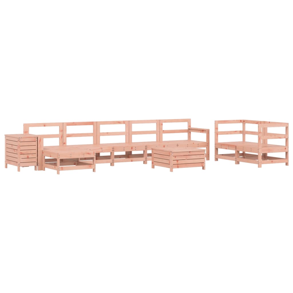 vidaXL 10 Piece Garden Sofa Set Solid Wood Douglas Fir