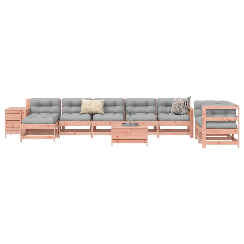 vidaXL 10 Piece Garden Sofa Set Solid Wood Douglas Fir