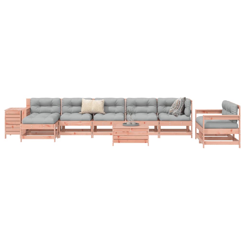 vidaXL 10 Piece Garden Sofa Set Solid Wood Douglas Fir