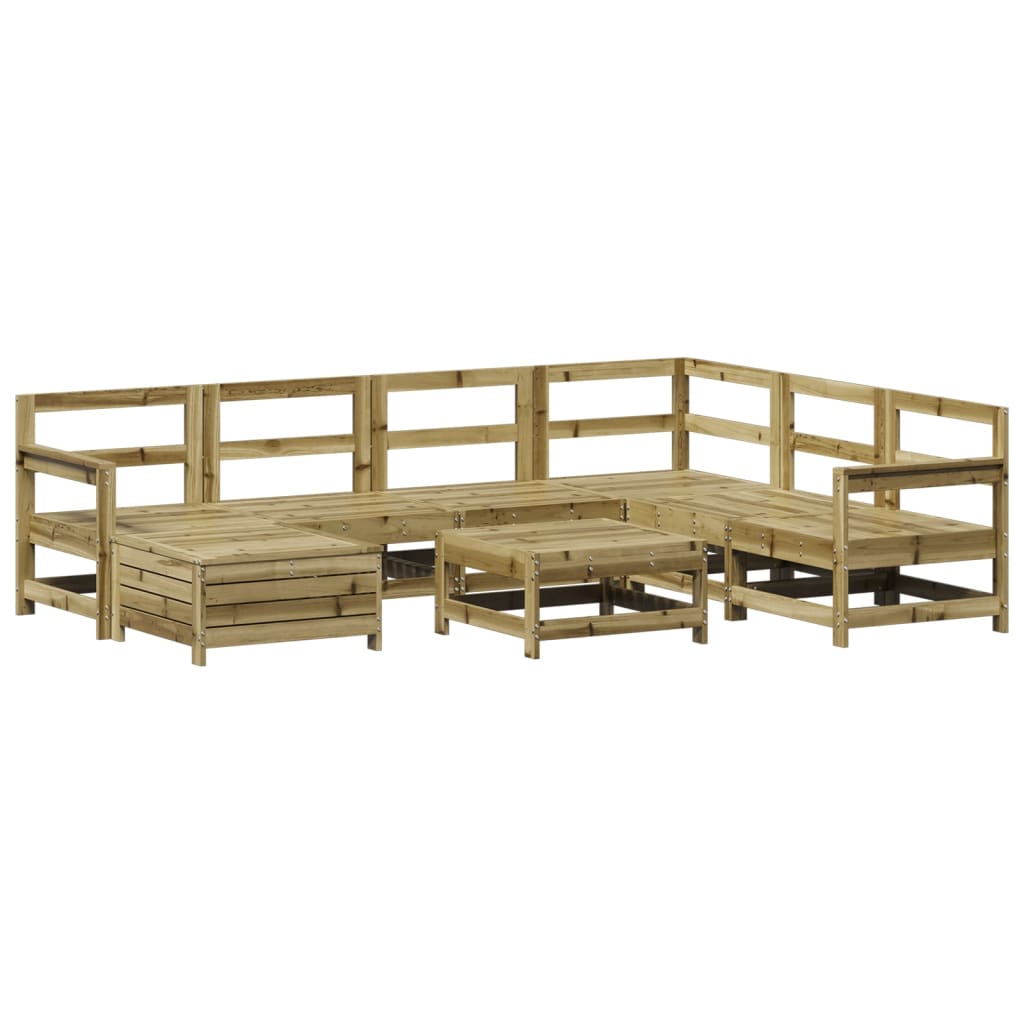 vidaXL 8 Piece Garden Sofa Set Impregnated Wood Pine