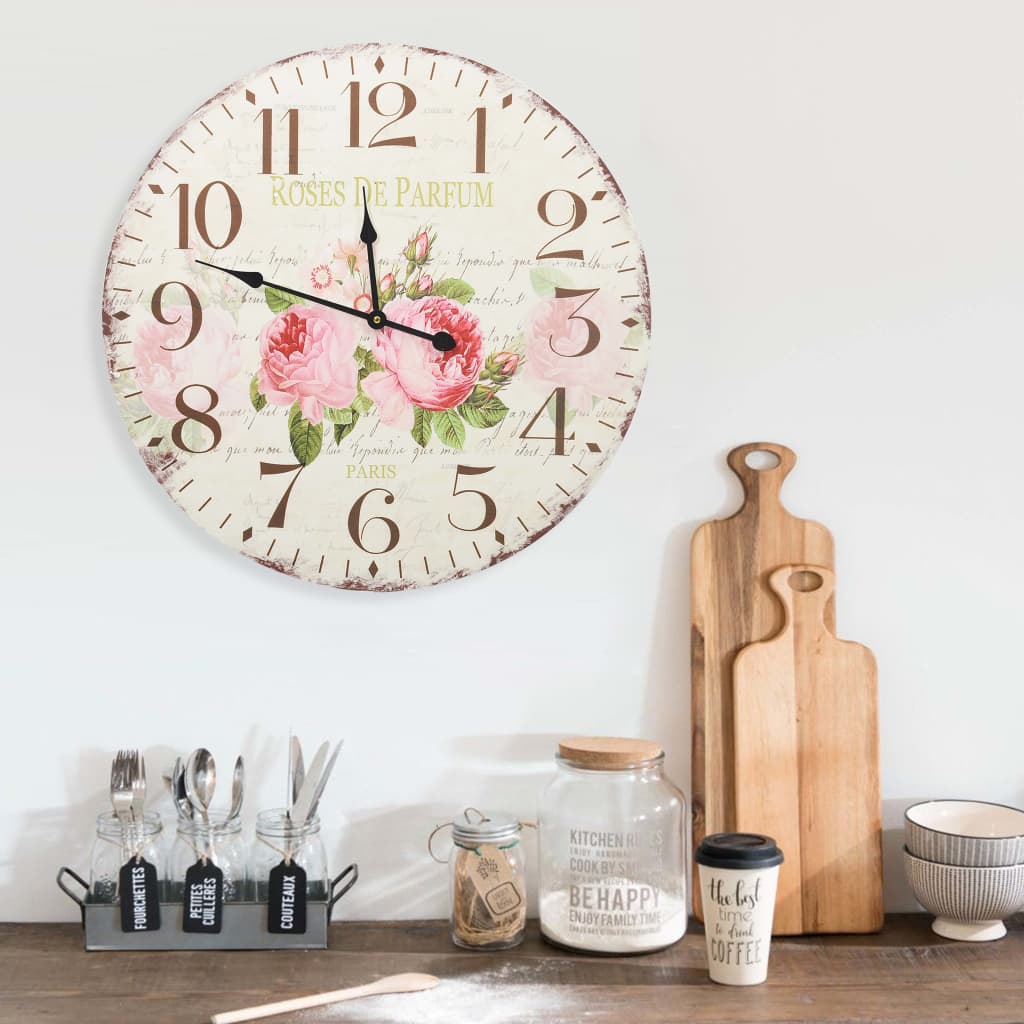 vidaXL Vintage Wall Clock Colourful 60 cm