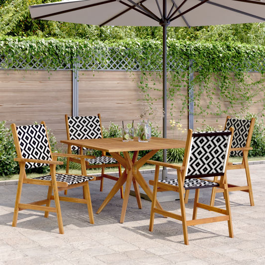 vidaXL 5 Piece Garden Dining Set Solid Wood Acacia