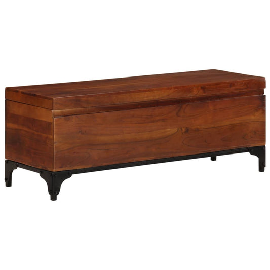 vidaXL Storage Trunk 110x35x41 cm Solid Acacia Wood at Willow and Wine!