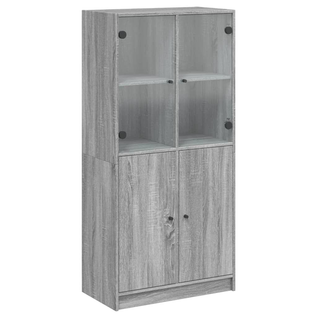 highboard-with-doors-grey-sonoma-68x37x142-cm-engineered-wood-927945 At Willow and Wine