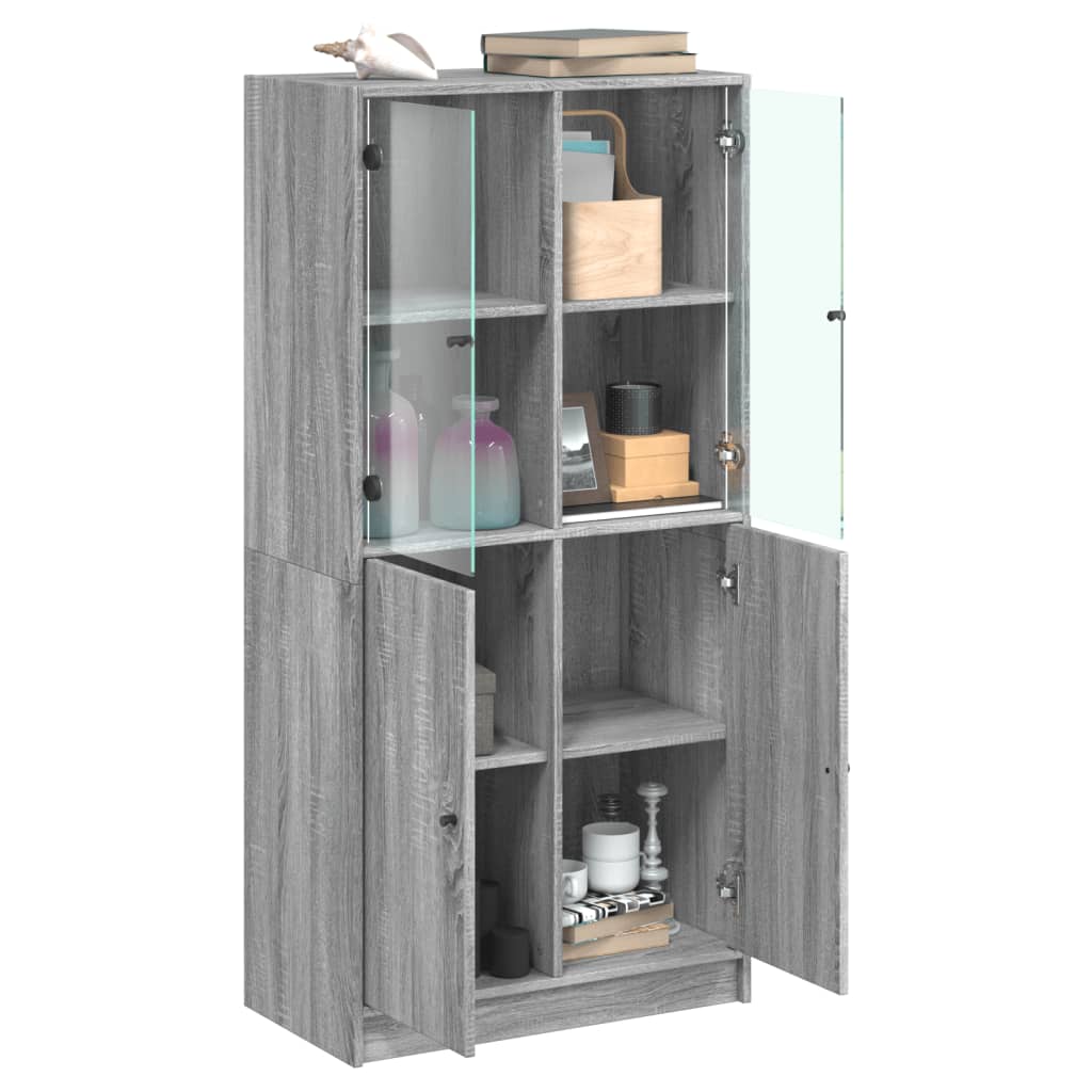 highboard-with-doors-grey-sonoma-68x37x142-cm-engineered-wood-927945 At Willow and Wine