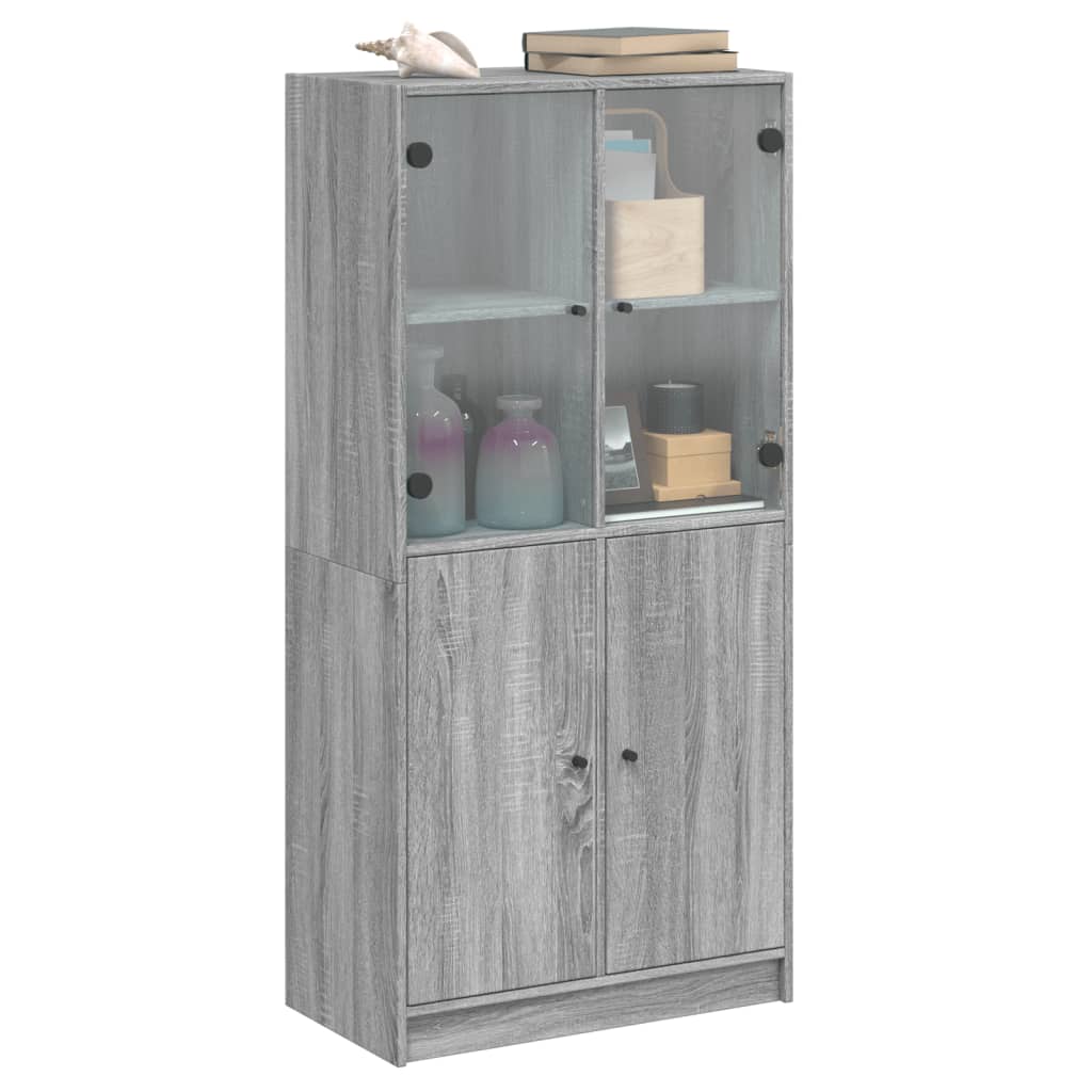 highboard-with-doors-grey-sonoma-68x37x142-cm-engineered-wood-927945 At Willow and Wine