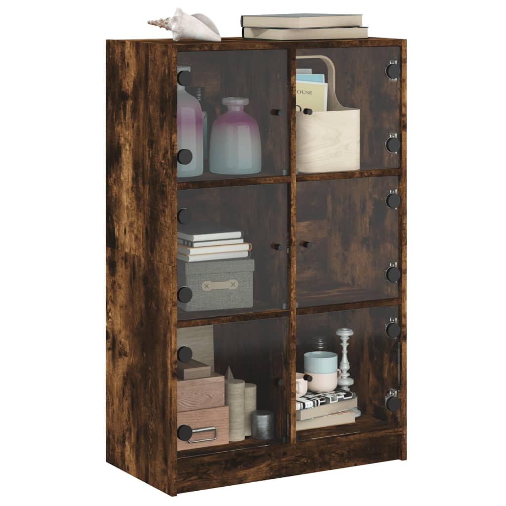 highboard-with-doors-smoked-oak-68x37x109-cm-engineered-wood-927928 At Willow and Wine