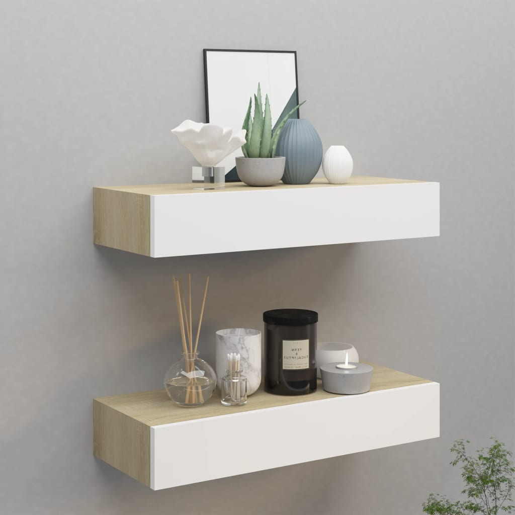 wall-mounted-drawer-shelves-2-pcs-grey-40x23-5x10cm-mdf At Willow and Wine