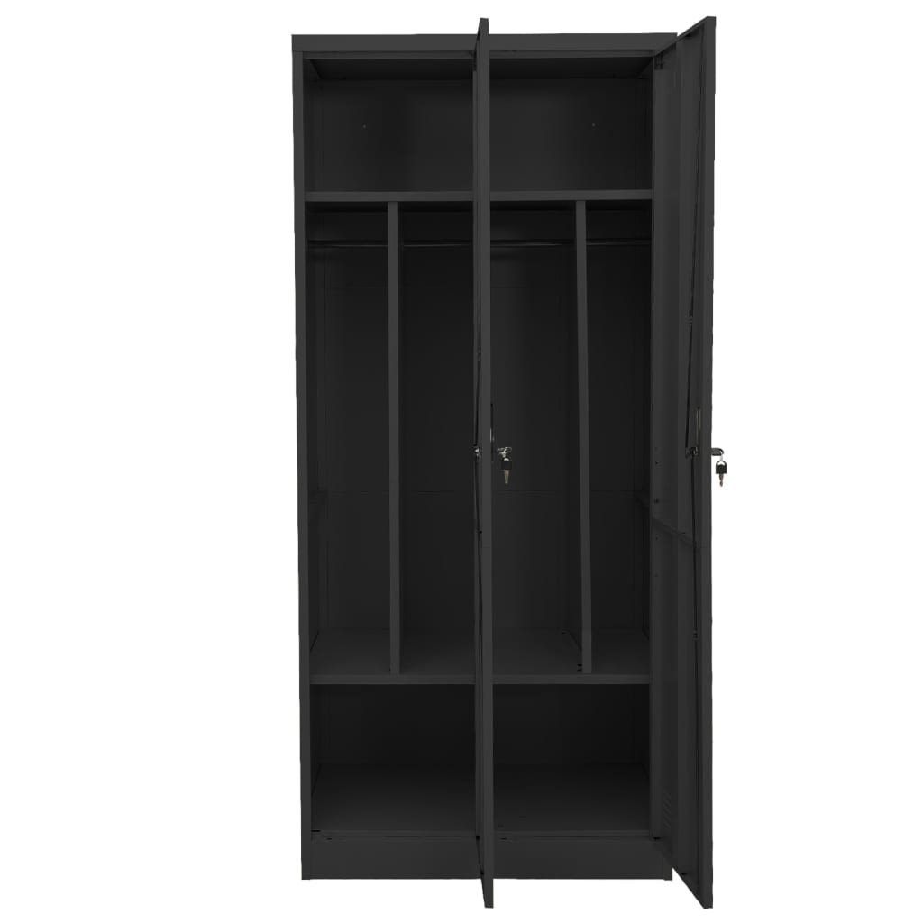 wardrobe-anthracite-80x50x180-cm-steel At Willow and Wine