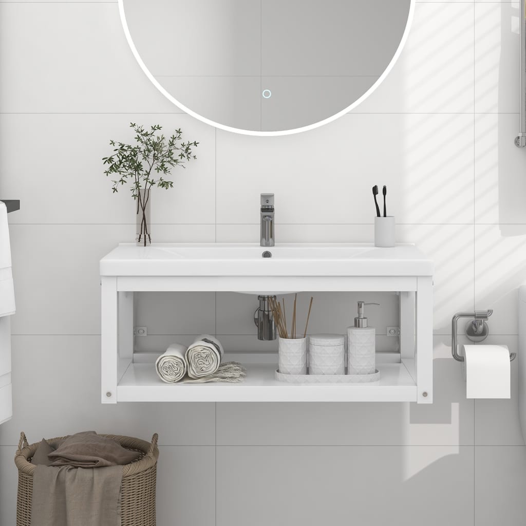 wall-mounted-bathroom-washbasin-frame-white-59x38x31-cm-iron At Willow and Wine