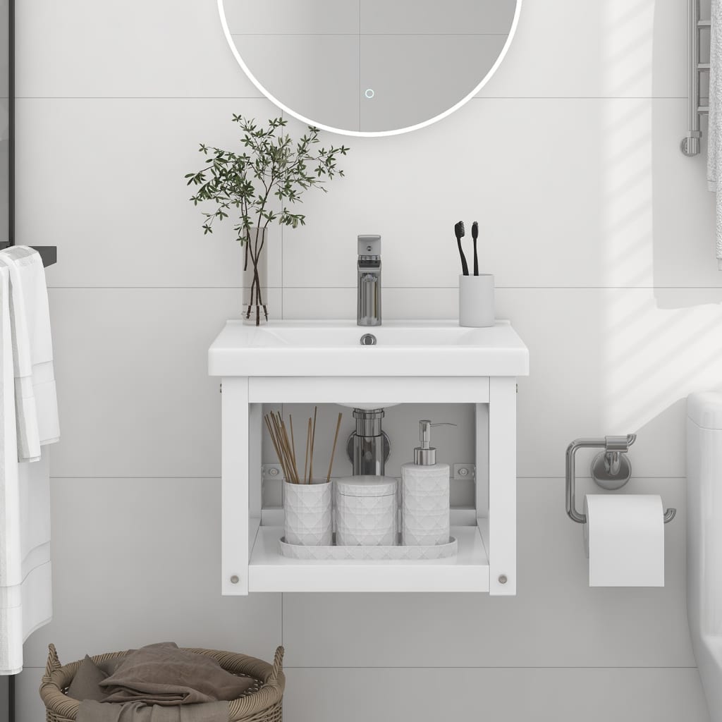 wall-mounted-bathroom-washbasin-frame-white-59x38x31-cm-iron At Willow and Wine