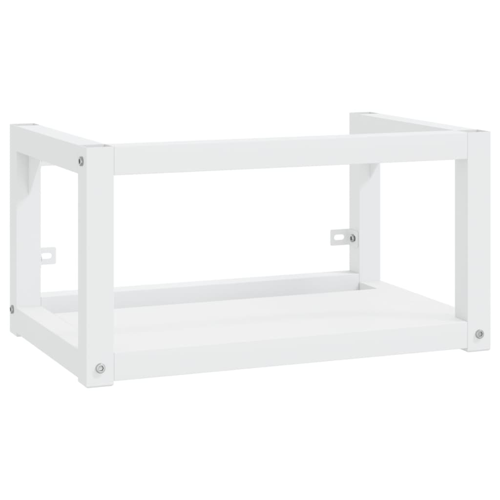 wall-mounted-bathroom-washbasin-frame-white-59x38x31-cm-iron At Willow and Wine