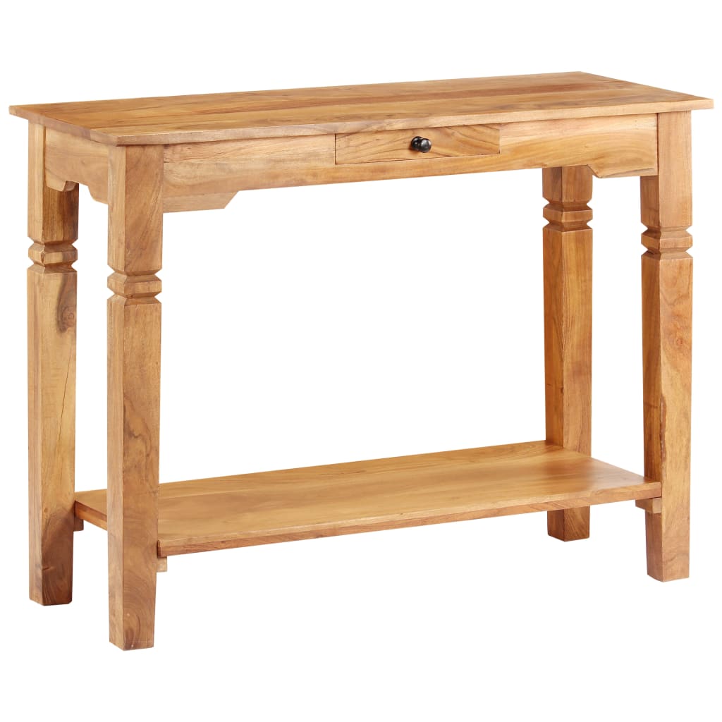 vidaXL Console Table 100x40x76 cm Solid Acacia Wood at Willow and Wine!