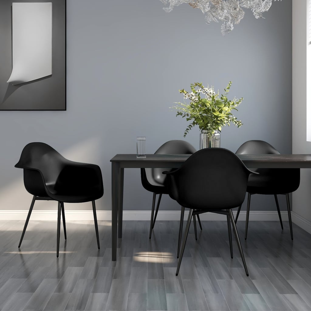 dining-chairs-4-pcs-black-pp At Willow and Wine