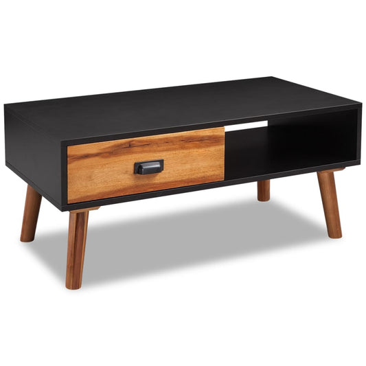 vidaXL Solid Acacia Wood Coffee Table 90x50x40 cm at Willow and Wine!