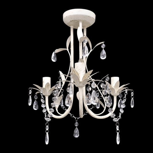 crystal-pendant-ceiling-lamp-chandelier-elegant-white At Willow and Wine