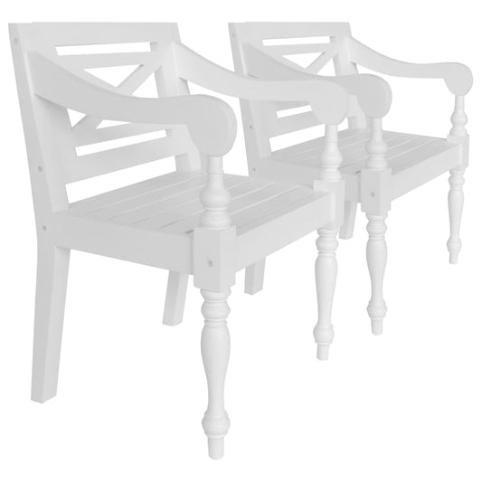 batavia-chairs-2-pcs-white-solid-mahogany-wood At Willow and Wine