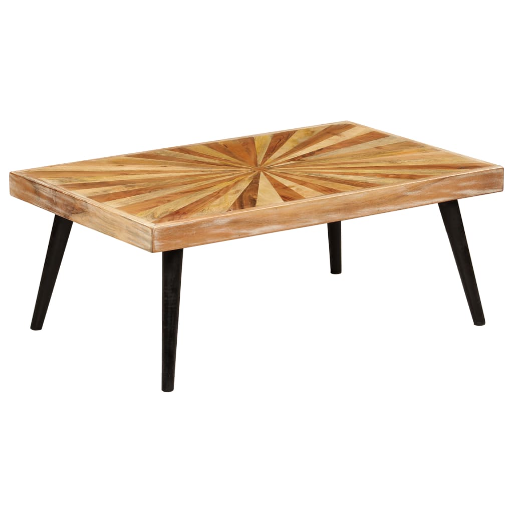 vidaXL Coffee Table Solid Mango Wood 90x55x36 cm at Willow and Wine!