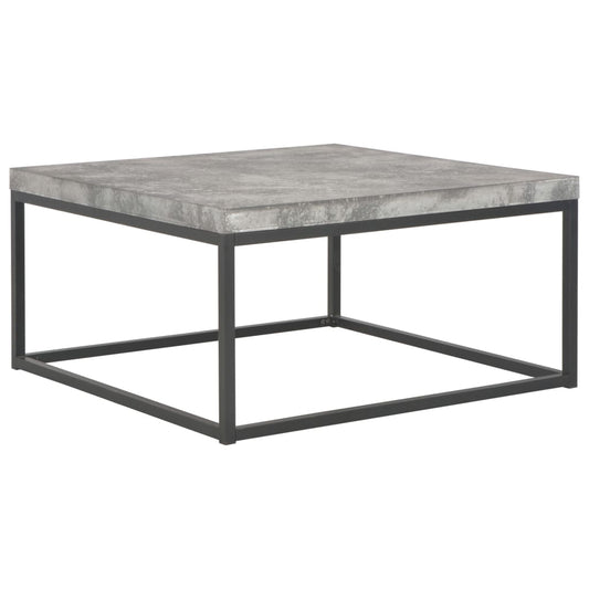 vidaXL Coffee Table 75x75x38 cm Concrete Look at Willow and Wine!