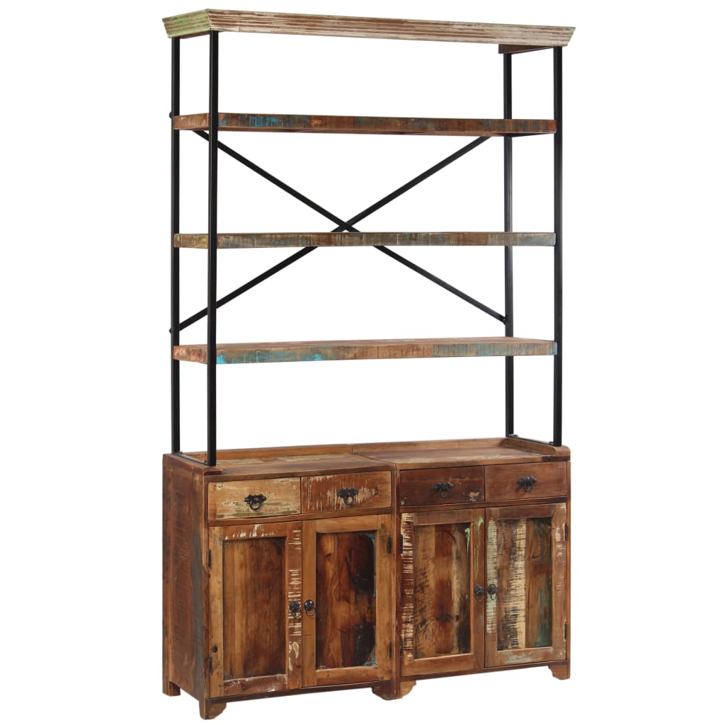 vidaXL Sideboard with Shelves Solid Reclaimed Wood 120x35x200 cm at Willow and Wine!